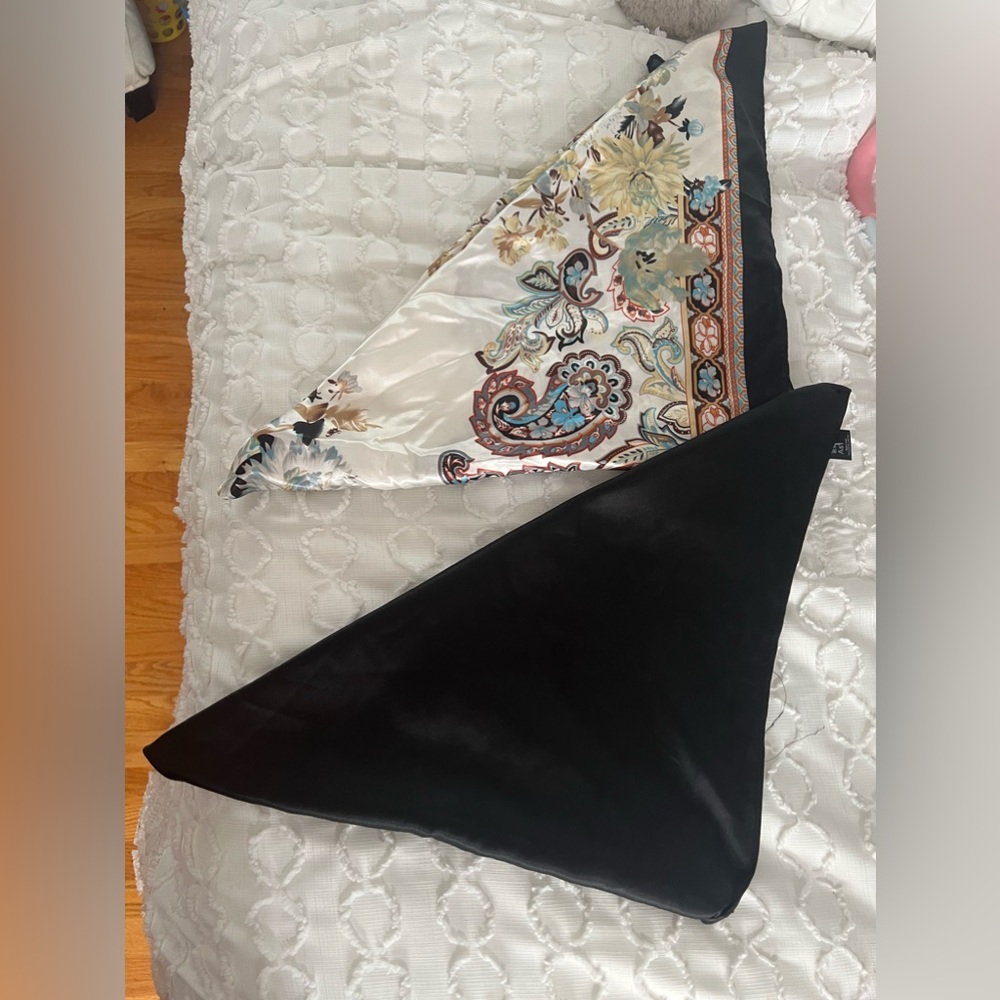Princess Polly Gemini Satin Scarf & Black Satin Scarf “shirt” bundle
